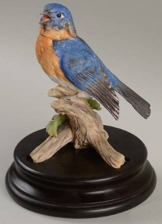 Birds Bluebird (Colored Bisque) - Boxed