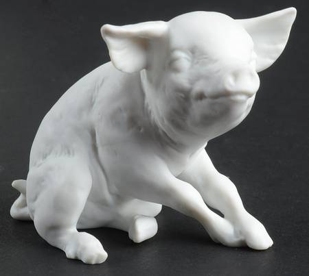 Farm Animals Piglet (White Bisque) - Boxed