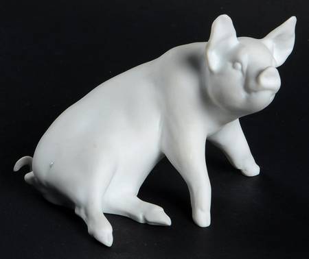 Farm Animals Piglet (White Bisque) - Boxed