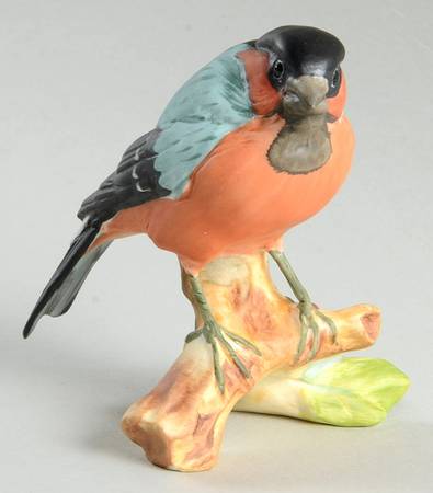 Birds Bullfinch (Colored Bisque) - Boxed