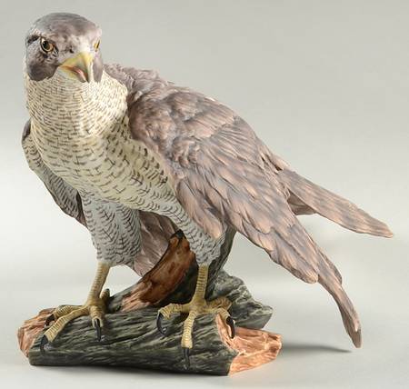 Birds Goshawk (Colored Bisque) - Boxed