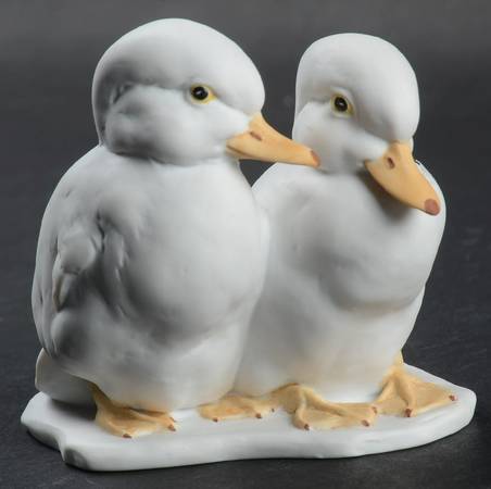 Birds Pair Of Ducks (Colored Bisque) - Boxed