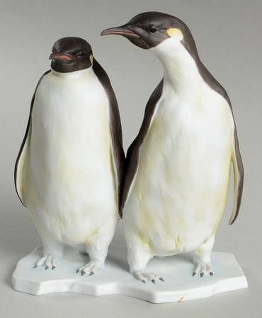 Birds Penguins-Color Bisque - Boxed