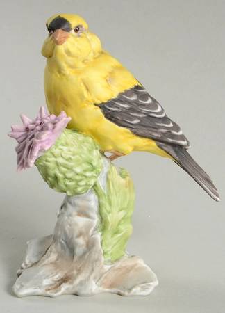 Birds Goldfinch (Colored Bisque) - No Box