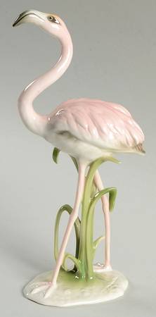 Birds Flamingo (Colored Glaze) - With Box