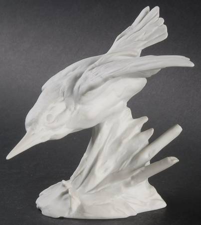 Birds Kingfisher-White Bisque - No Box 106a