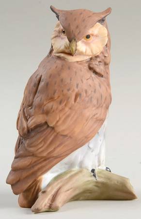 Birds Owl (Colored Bisque) - Boxed