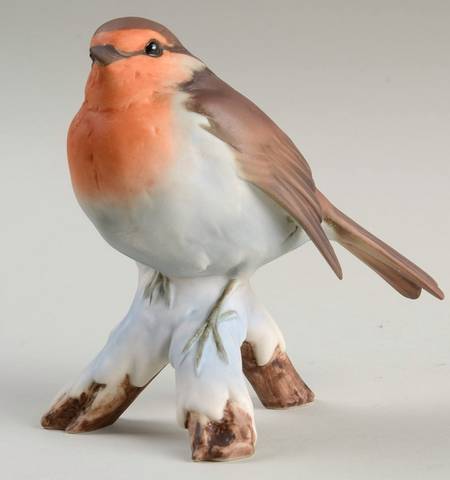 Birds Red Throat (Colored Bisque) - Boxed