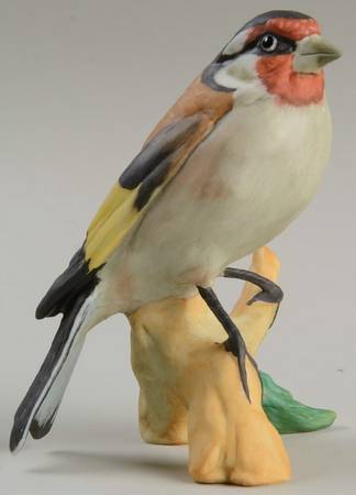 Birds European Goldfinch (Colored Bisque) - Boxed