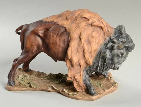 Wild Animals Bison (Colored Bisque) - Boxed