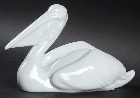 Birds Pelican-White Gloss - Boxed