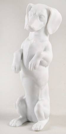Dogs Begging Dachshund (Wht Bisque) - Boxed
