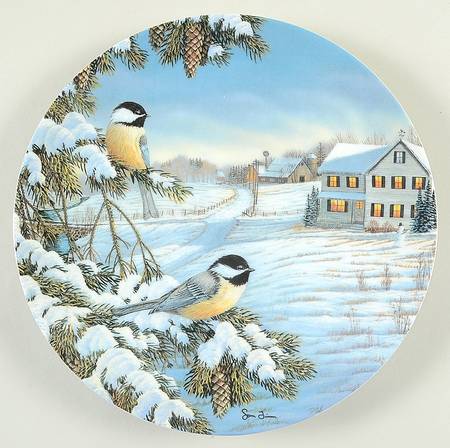 Birds of The Seasons Black-Capped Chickadees In Winter - Boxed