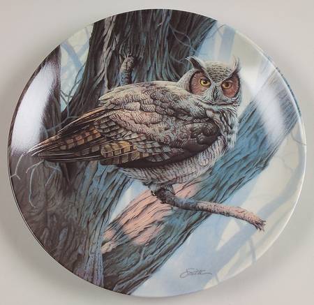 Majestic Birds of North America The Great Horned Owl - Boxed