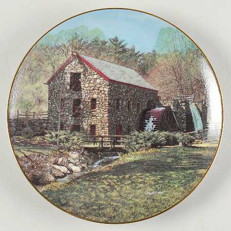 Old Mill Stream Wayside Inn Grist Mill - Boxed
