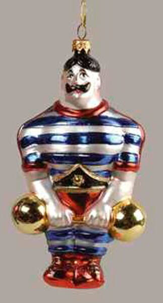 Kurt Adler Christmas Ornament Circus-Strongman - With Box