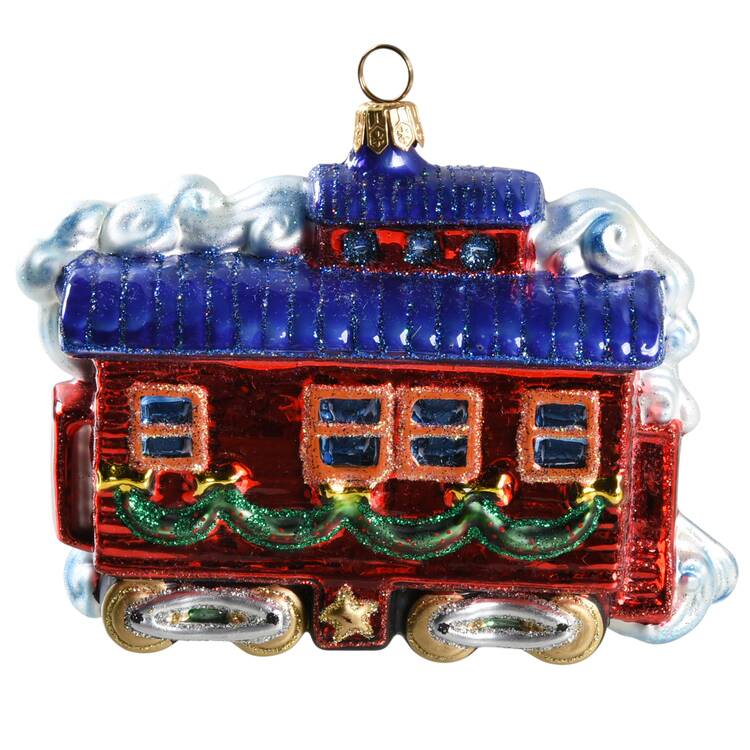 Kurt Adler Christmas Ornament Caboose - No Box