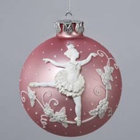 Kurt Adler Christmas Ornament Ballerina Ball Ornament - Boxed