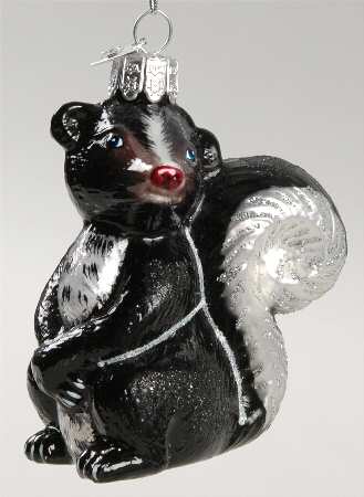Kurt Adler Christmas Ornament Skunk - Boxed