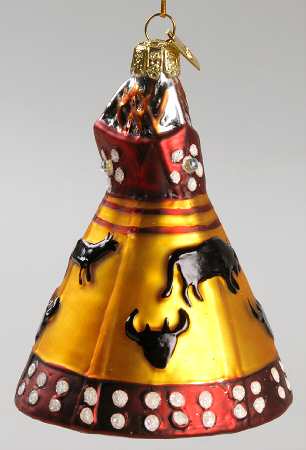 Kurt Adler Christmas Ornament Teepee - No Box