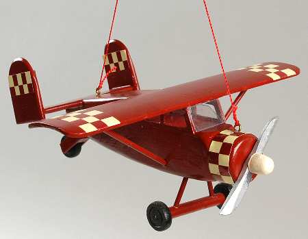 Kurt Adler Christmas Ornament Max Holste Broussard-Airplane - Boxed