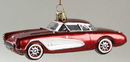 Kurt Adler Christmas Ornament 1957 Corvette - Boxed