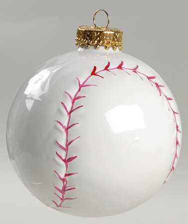 Kurt Adler Christmas Ornament Baseball - Boxed