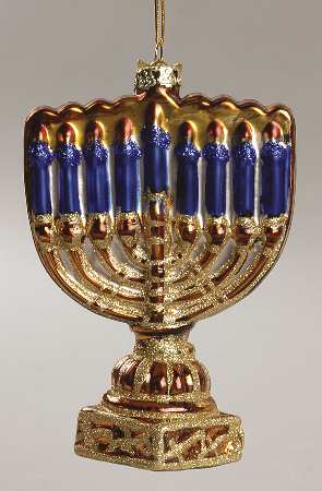 Hanukkah - Noble Gems Menorah - Boxed