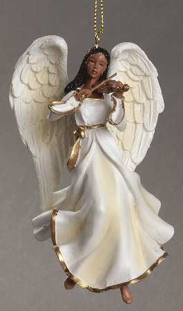 Kurt Adler Christmas Ornament Angel-African American - No Box