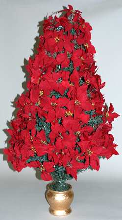 Kurt Adler Christmas Ornament Poinsettia Tree - No Box