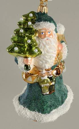 Kurt Adler Christmas Ornament A Special Delivery - Green - Boxed
