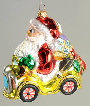 Santa Collection Santa On Car - Boxed