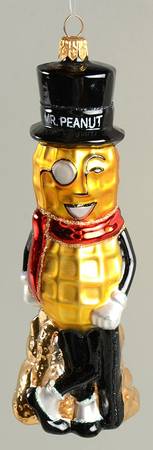 Kurt Adler Christmas Ornament Mr Peanut - Boxed