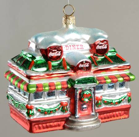 Kurt Adler Christmas Ornament Coca Cola Diner - With Box Bx245
