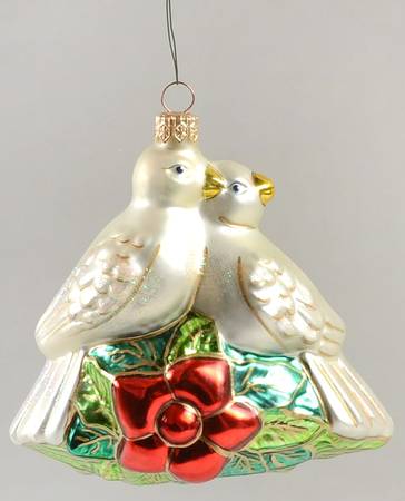 Twelve Days of Christmas-Ornament Double Doves - Boxed