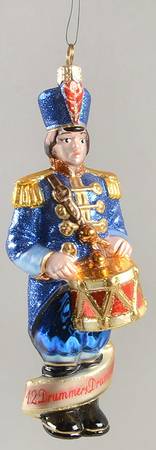 Twelve Days of Christmas-Ornament Twelve Drummers Drumming - Boxed