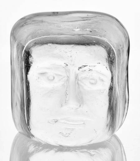 Kosta Boda Figurines Head Face Paperweight - No Box