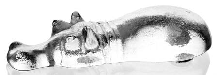 Kosta Boda Figurines Swimming Hippopotamus - No Box