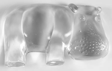 Kosta Boda Figurines Hippo - No Box