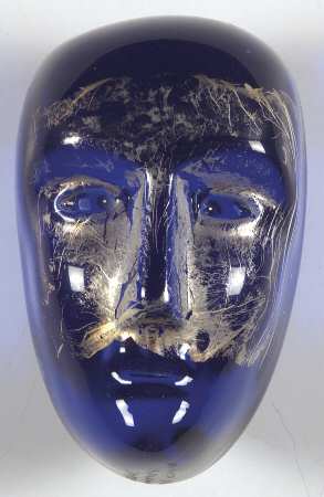 Kosta Boda Figurines Brains-Jimenez/Blue-Silver - Boxed
