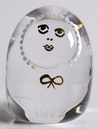 Kosta Boda Annual Paperweight Twin-Single - No Box