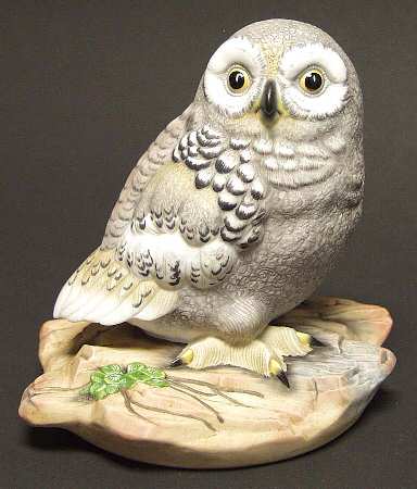 Kazmar Porcelain Figurines Snowy Owl - No Box