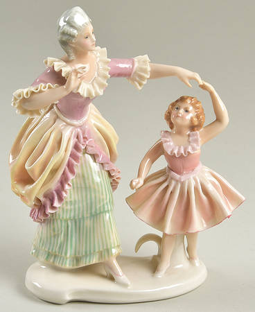 Karl Ens Figurine Mother And Daughter Dancing - No Box