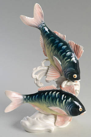 Karl Ens Figurine Pair Of Fish - No Box