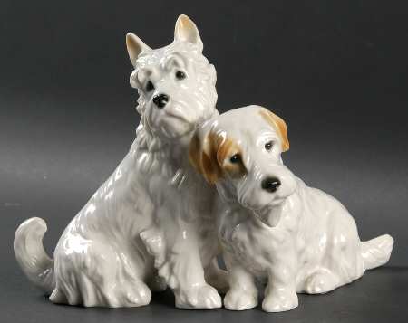 Karl Ens Figurine Pair Of Terriers - No Box