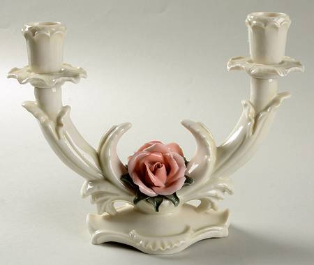 Karl Ens Figurine Candlestick Double Light - No Box