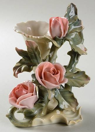 Karl Ens Figurine Floral Candlestick - No Box