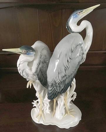 Karl Ens Figurine Great Blue Herons - No Box