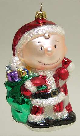 Peanuts Charlie Brown As Santa - Boxed