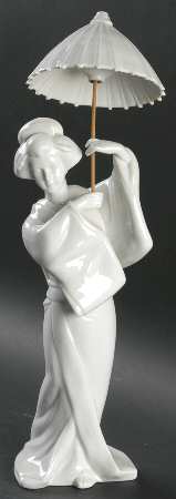 KPM Figurines Oriental Lady W/ Umbrella - No Box